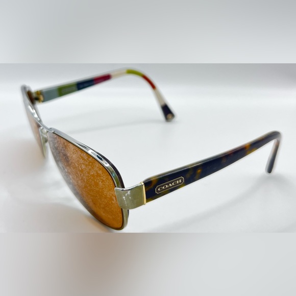 Coach HC7003 Gold Pilot Sunglasses Frames Only - Picture 2 of 8